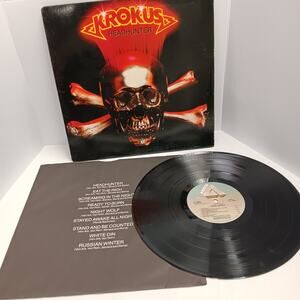 Original Krokus Headhunter LP Album 1983 Arista AL8-8005 G+ Metal